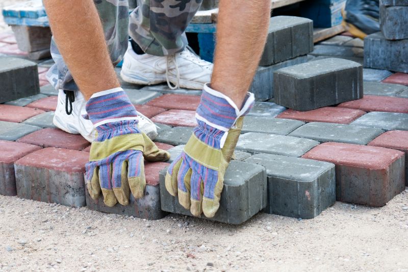 Close-up of Sealed Pavers