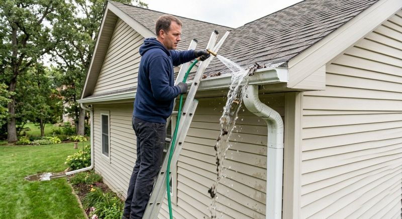 Gutter Downspout Unclogging in Fredericksburg, VA